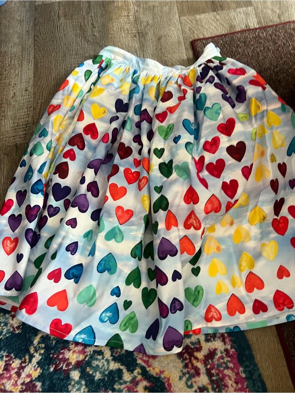 Unique vintage heart skirt size small